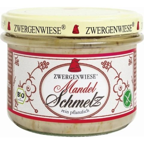 SMALCZYK WEGAŃSKI Z MIGDAŁAMI BEZGLUTENOWY BIO 150 g - ZWERGENWIESE SMALCZYK WEGAŃSKI Z MIGDAŁAMI BEZGLUTENOWY BIO 150 g - ZWERGENWIESE