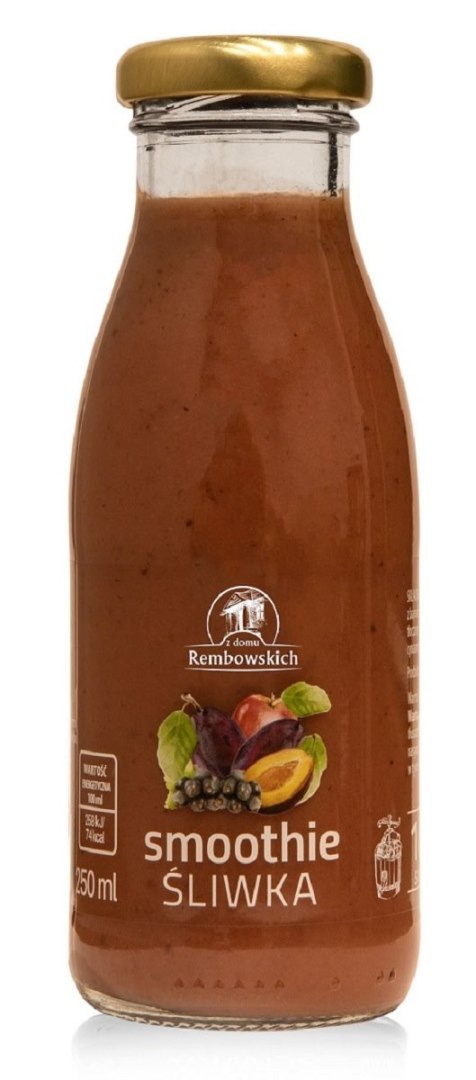 SMOOTHIE ŚLIWKA - JABŁKO - CZARNA PORZECZKA 250 ml - REMBOWSCY SMOOTHIE ŚLIWKA - JABŁKO - CZARNA PORZECZKA 250 ml - REMBOWSCY