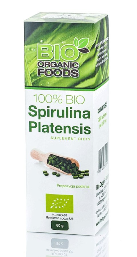 SPIRULINA PLATENSIS BIO (250 mg) 320 TABLETEK - BIO ORGANIC FOODS SPIRULINA PLATENSIS BIO (250 mg) 320 TABLETEK - BIO ORGANIC FOODS