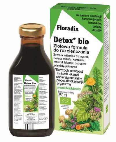 SUPLEMENT DIETY DETOX W PŁYNIE BEZGLUTENOWY BIO 250 ml - SALUS (FLORADIX) SUPLEMENT DIETY DETOX W PŁYNIE BEZGLUTENOWY BIO 250 ml - SALUS (FLORADIX)