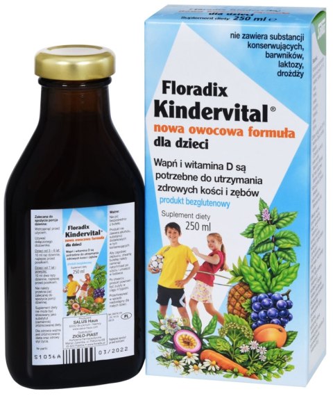 SUPLEMENT DIETY WAPŃ I WITAMINA D DLA DZIECI W PŁYNIE BEZGLUTENOWY 250 ml - SALUS (FLORADIX) SUPLEMENT DIETY WAPŃ I WITAMINA D DLA DZIECI W PŁYNIE BEZGLUTENOWY 250 ml - SALUS (FLORADIX)