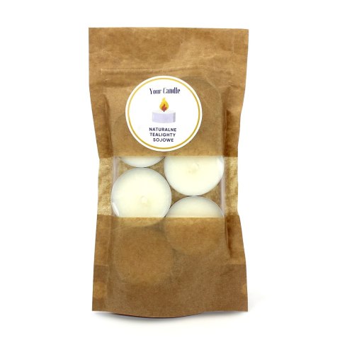 ŚWIECZKI TEALIGHT SOJOWE (6 x 15 g) 90 g - YOUR CANDLE ŚWIECZKI TEALIGHT SOJOWE (6 x 15 g) 90 g - YOUR CANDLE