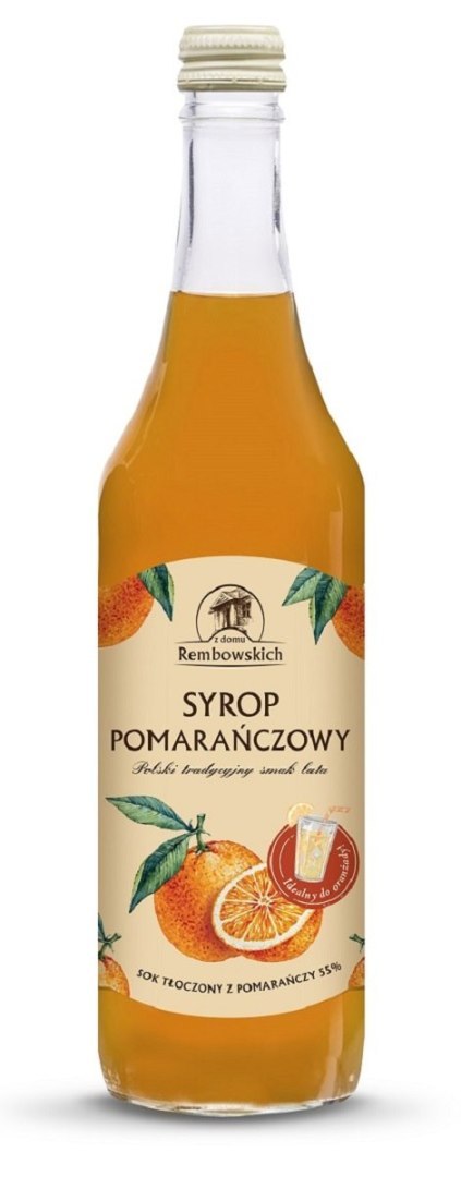 SYROP POMARAŃCZOWY 500 ml - REMBOWSCY SYROP POMARAŃCZOWY 500 ml - REMBOWSCY