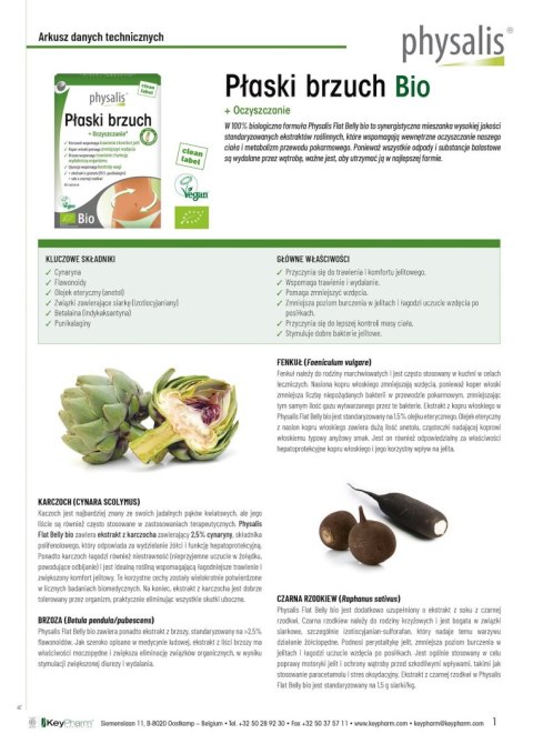 TABLETKI NA PŁASKI BRZUCH BIO 45 szt. - PHYSALIS TABLETKI NA PŁASKI BRZUCH BIO 45 szt. - PHYSALIS