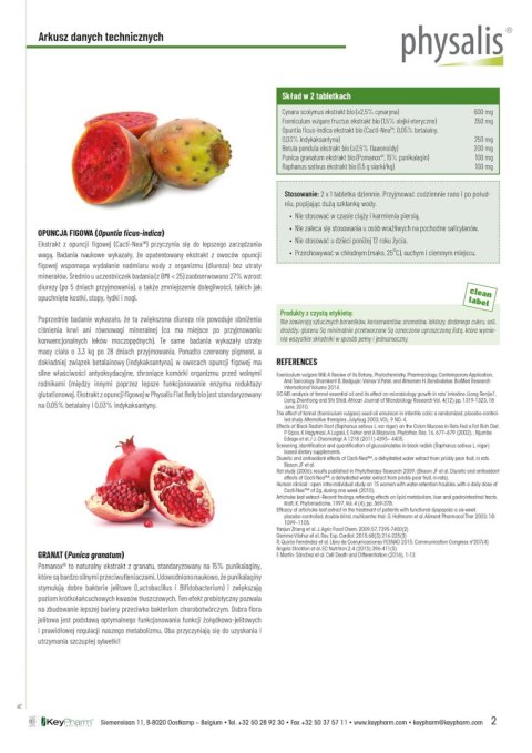 TABLETKI NA PŁASKI BRZUCH BIO 45 szt. - PHYSALIS TABLETKI NA PŁASKI BRZUCH BIO 45 szt. - PHYSALIS