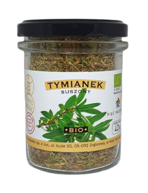 TYMIANEK SUSZONY BEZGLUTENOWY BIO 40 g - PIĘĆ PRZEMIAN TYMIANEK SUSZONY BEZGLUTENOWY BIO 40 g - PIĘĆ PRZEMIAN