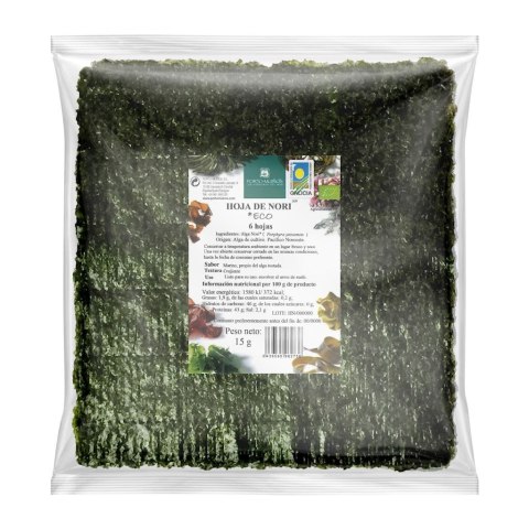 ALGI NORI PRAŻONE DO SUSHI BIO 15 g - PORTO MUINOS ALGI NORI PRAŻONE DO SUSHI BIO 15 g - PORTO MUINOS