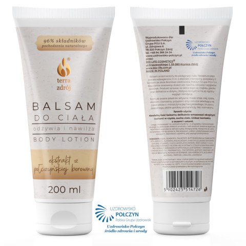 BALSAM DO CIAŁA ODŻYWCZO - NAWILŻAJĄCY 200 g - TERRA ZDRÓJ (SERIA BOROWINOWA) BALSAM DO CIAŁA ODŻYWCZO - NAWILŻAJĄCY 200 g - TERRA ZDRÓJ (SERIA BOROWINOWA)