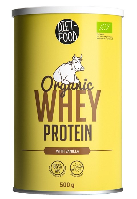 BIAŁKO SERWATKOWE O SMAKU WANILIOWYM (KONCENTRAT WPC 85) BIO 500 g - DIET-FOOD BIAŁKO SERWATKOWE O SMAKU WANILIOWYM (KONCENTRAT WPC 85) BIO 500 g - DIET-FOOD
