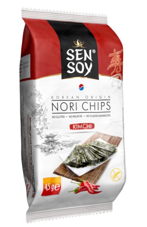 CHIPSY NORI KIMCHI BEZGLUTENOWE 4,5 g - SEN SOY CHIPSY NORI KIMCHI BEZGLUTENOWE 4,5 g - SEN SOY