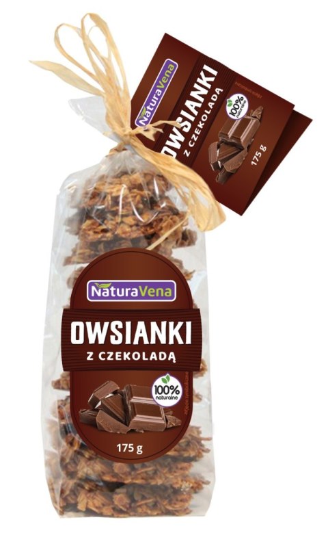 CIASTKA OWSIANKI Z CZEKOLADĄ 175 g - NATURAVENA CIASTKA OWSIANKI Z CZEKOLADĄ 175 g - NATURAVENA