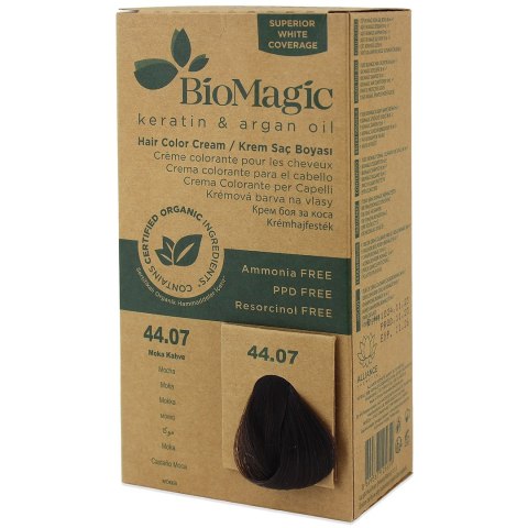 FARBA DO WŁOSÓW MOKKA (44.07) 250 g - BIOMAGIC FARBA DO WŁOSÓW MOKKA (44.07) 250 g - BIOMAGIC