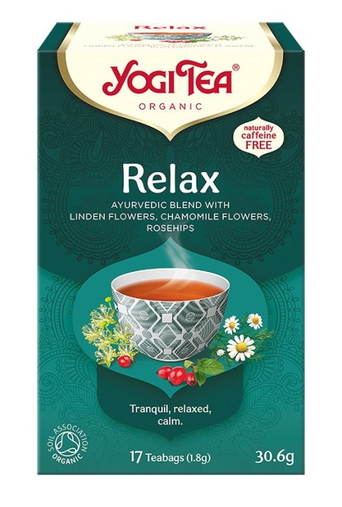 HERBATKA RELAX BIO (17 x 1,8 g) 30,6 g - YOGI TEA HERBATKA RELAX BIO (17 x 1,8 g) 30,6 g - YOGI TEA