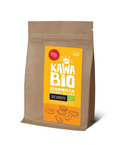 KAWA ZIARNISTA ARABICA/ROBUSTA BIO 250 g - QUBA CAFFE KAWA ZIARNISTA ARABICA/ROBUSTA BIO 250 g - QUBA CAFFE