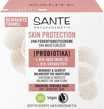 KREM DO TWARZY NA DZIEŃ I NA NOC NAWILŻAJĄCY Z PROBIOTYKAMI, OLEJEM INCHI I MASŁEM SHEA ECO 50 ml - SANTE KREM DO TWARZY NA DZIEŃ I NA NOC NAWILŻAJĄCY Z PROBIOTYKAMI, OLEJEM INCHI I MASŁEM SHEA ECO 50 ml - SANTE