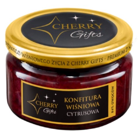 Konfitura wiśniowa cytrusowa Cherry Gifts, 235g Konfitura wiśniowa cytrusowa Cherry Gifts, 235g