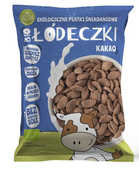 ŁÓDECZKI JAGLANO - ORKISZOWE Z KAKAO BEZ DODATKU CUKRÓW BIO 260 g - HELPA ŁÓDECZKI JAGLANO - ORKISZOWE Z KAKAO BEZ DODATKU CUKRÓW BIO 260 g - HELPA