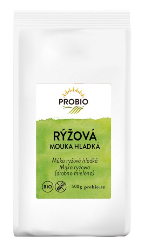 MĄKA RYŻOWA DROBNO MIELONA BEZGLUTENOWA BIO 500 g - PROBIO MĄKA RYŻOWA DROBNO MIELONA BEZGLUTENOWA BIO 500 g - PROBIO