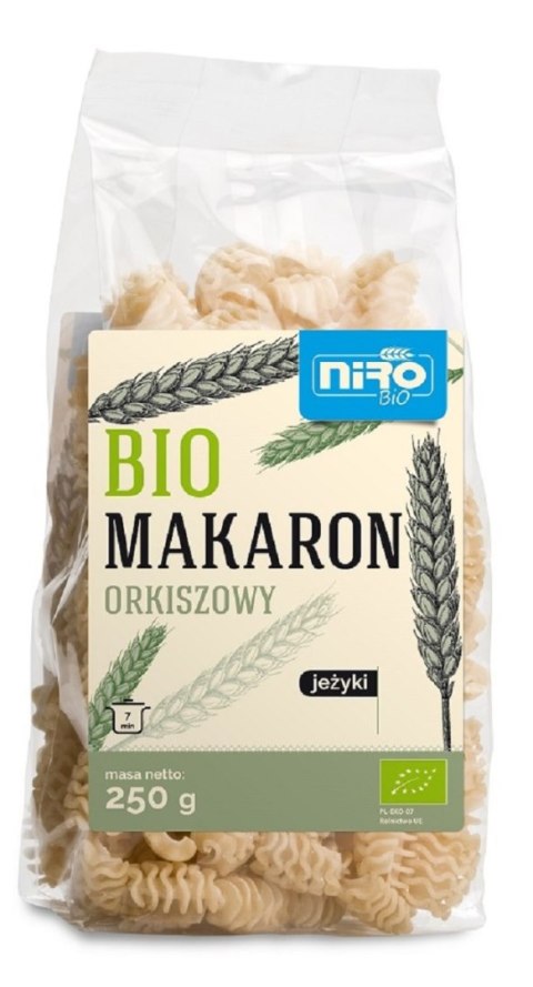 MAKARON (ORKISZOWY) JEŻYKI BIO 250 g - NIRO MAKARON (ORKISZOWY) JEŻYKI BIO 250 g - NIRO