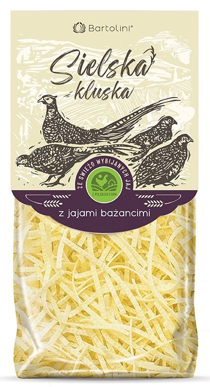 MAKARON (Z JAJ BAŻANCICH) KRAJANKA BIO 250 g - BARTOLINI (SIELSKA KLUSKA) MAKARON (Z JAJ BAŻANCICH) KRAJANKA BIO 250 g - BARTOLINI (SIELSKA KLUSKA)