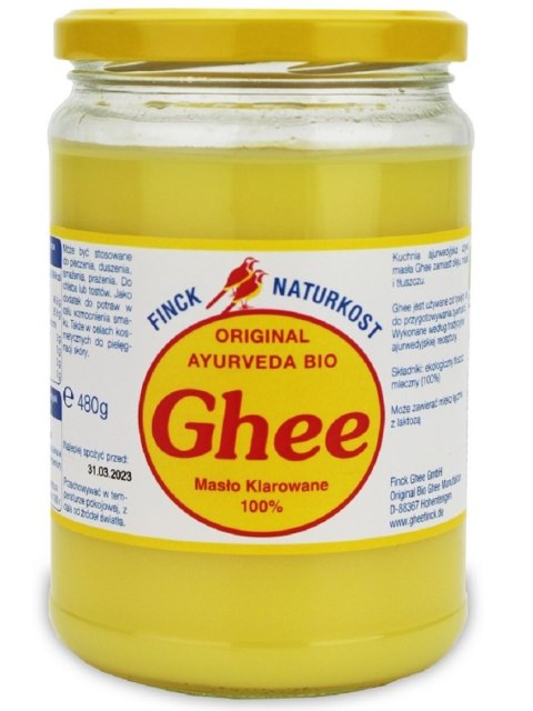 MASŁO KLAROWANE GHEE BIO 480 g - FINCK AYURVEDA MASŁO KLAROWANE GHEE BIO 480 g - FINCK AYURVEDA