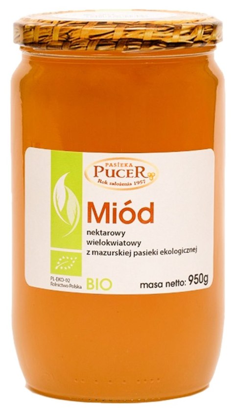 MIÓD NEKTAROWY WIELOKWIATOWY BIO 950 g - PASIEKA PUCER MIÓD NEKTAROWY WIELOKWIATOWY BIO 950 g - PASIEKA PUCER