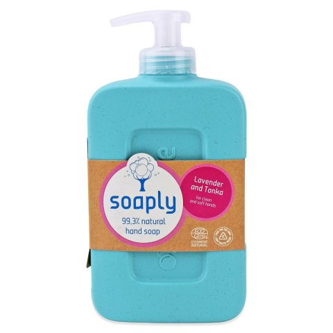 MYDŁO W PŁYNIE DO RĄK LAWENDA I FASOLA TONKA ECO 300 ml - SOAPLY MYDŁO W PŁYNIE DO RĄK LAWENDA I FASOLA TONKA ECO 300 ml - SOAPLY