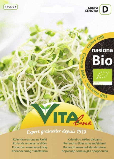 NASIONA KOLENDRY BIO NA KIEŁKI 20 g - VITA LINE (VG9021) NASIONA KOLENDRY BIO NA KIEŁKI 20 g - VITA LINE (VG9021)