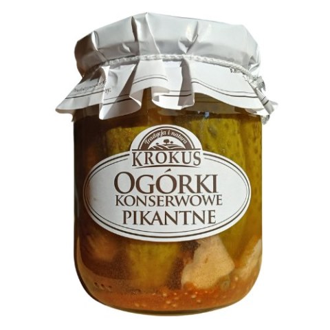 OGÓRKI KONSERWOWE PIKANTNE 500 g (250 g) - KROKUS OGÓRKI KONSERWOWE PIKANTNE 500 g (250 g) - KROKUS