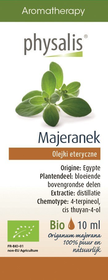 OLEJEK ETERYCZNY MAJERANEK BIO 10 ml - PHYSALIS OLEJEK ETERYCZNY MAJERANEK BIO 10 ml - PHYSALIS