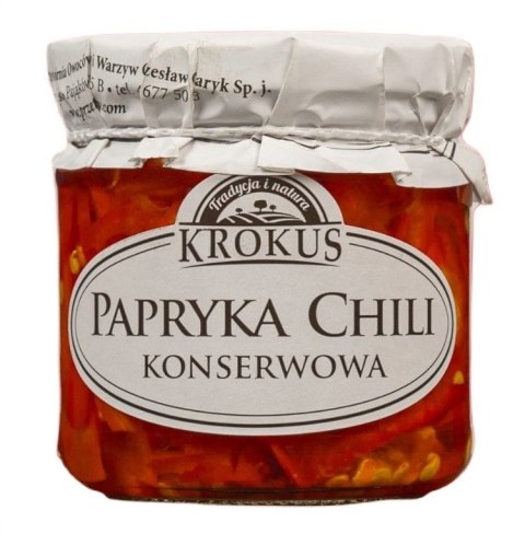 PAPRYKA KONSERWOWA CHILI BEZGLUTENOWA 180 g (90 g) - KROKUS PAPRYKA KONSERWOWA CHILI BEZGLUTENOWA 180 g (90 g) - KROKUS