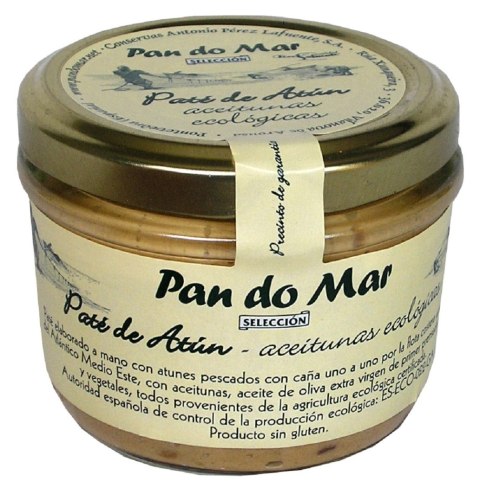 PASTA Z TUŃCZYKA I BIO OLIWKAMI BEZGLUTENOWA 125 g (SŁOIK) - PAN DO MAR PASTA Z TUŃCZYKA I BIO OLIWKAMI BEZGLUTENOWA 125 g (SŁOIK) - PAN DO MAR