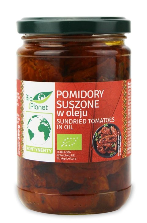 POMIDORY SUSZONE W OLEJU BIO 280 g - BIO PLANET POMIDORY SUSZONE W OLEJU BIO 280 g - BIO PLANET