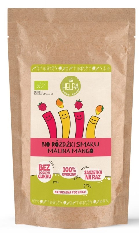 RÓŻDŻKI SMAKU MIX MALINA - MANGO (LIOFILIZOWANE OWOCE) BIO (10 x 2 g) 20 g - HELPA RÓŻDŻKI SMAKU MIX MALINA - MANGO (LIOFILIZOWANE OWOCE) BIO (10 x 2 g) 20 g - HELPA