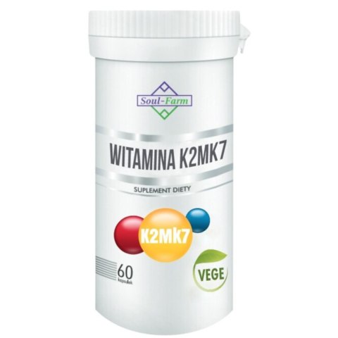 WITAMINA K2 MK7 (100 µg) 60 KAPSUŁEK - SOUL FARM WITAMINA K2 MK7 (100 µg) 60 KAPSUŁEK - SOUL FARM