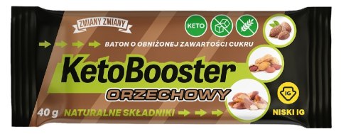 BATON ORZECHOWY "KETO BOOSTER" BEZGLUTENOWY 40 g - ZMIANY ZMIANY BATON ORZECHOWY "KETO BOOSTER" BEZGLUTENOWY 40 g - ZMIANY ZMIANY
