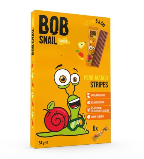 Bob Snail paski owocowe gruszka-mango 84g Bob Snail paski owocowe gruszka-mango 84g