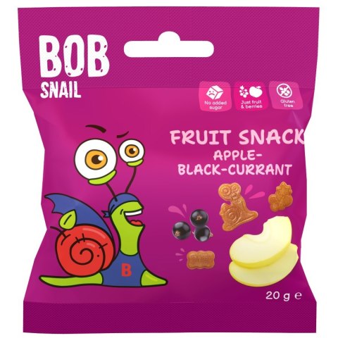 Bob Snail żelki owocowe jabłko-czarna porzeczka 20g Bob Snail żelki owocowe jabłko-czarna porzeczka 20g