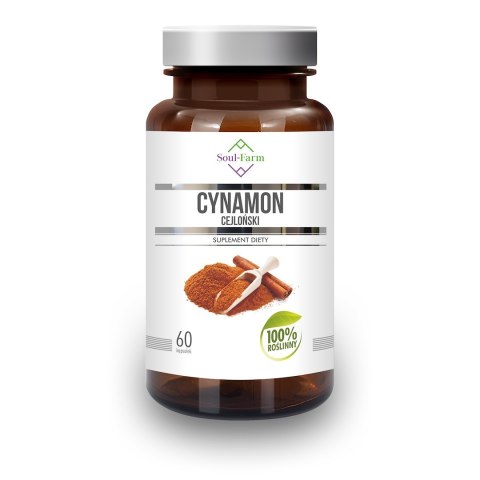 CYNAMON CEJLOŃSKI EKSTRAKT (400 mg) 60 KAPSUŁEK - SOUL FARM CYNAMON CEJLOŃSKI EKSTRAKT (400 mg) 60 KAPSUŁEK - SOUL FARM