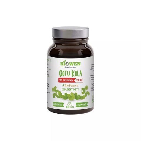 GOTU KOLA EKSTRAKT (330 mg) BEZGLUTENOWY 120 KAPSUŁEK - BIOWEN GOTU KOLA EKSTRAKT (330 mg) BEZGLUTENOWY 120 KAPSUŁEK - BIOWEN