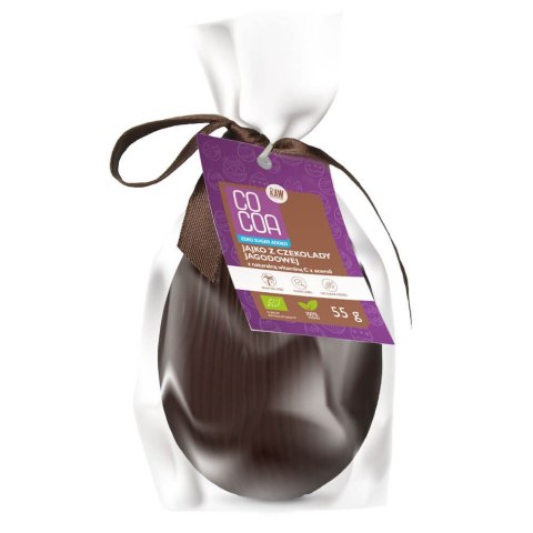 JAJKO Z CZEKOLADY JAGODOWEJ Z WITAMINĄ C Z ACEROLI BEZ DODATKU CUKRÓW BIO 55 g - COCOA (PRODUKT SEZONOWY) JAJKO Z CZEKOLADY JAGODOWEJ Z WITAMINĄ C Z ACEROLI BEZ DODATKU CUKRÓW BIO 55 g - COCOA (PRODUKT SEZONOWY)
