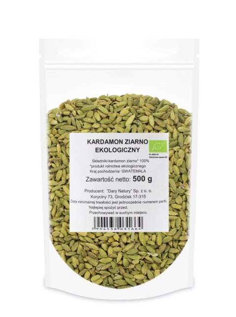 KARDAMON OWOCE BIO 500 g - HORECA (DARY NATURY) KARDAMON OWOCE BIO 500 g - HORECA (DARY NATURY)