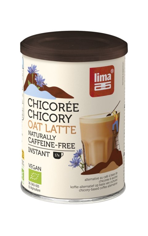 KAWA ZBOŻOWA INSTANT OWSIANA Z CYKORIĄ LATTE BIO 100 g - LIMA KAWA ZBOŻOWA INSTANT OWSIANA Z CYKORIĄ LATTE BIO 100 g - LIMA