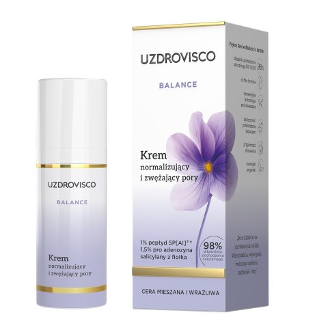 KREM DO TWARZY NORMALIZUJĄCY I ZWĘŻAJĄCY PORY 50 ml - UZDROVISCO (BALANCE) KREM DO TWARZY NORMALIZUJĄCY I ZWĘŻAJĄCY PORY 50 ml - UZDROVISCO (BALANCE)