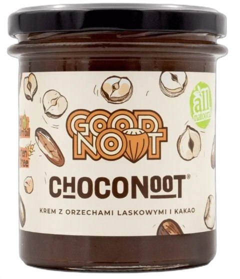 KREM Z ORZECHÓW LASKOWYCH I KAKAO 350 g - GOOD NOOT KREM Z ORZECHÓW LASKOWYCH I KAKAO 350 g - GOOD NOOT