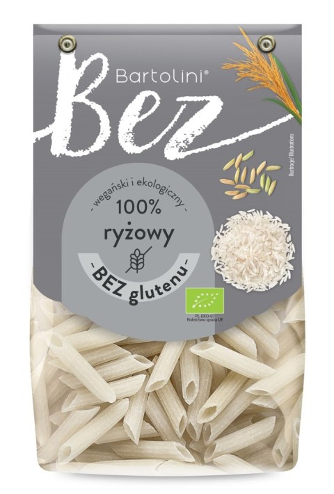 MAKARON (RYŻOWY) PENNE BEZGLUTENOWY BIO 250 g - BARTOLINI MAKARON (RYŻOWY) PENNE BEZGLUTENOWY BIO 250 g - BARTOLINI