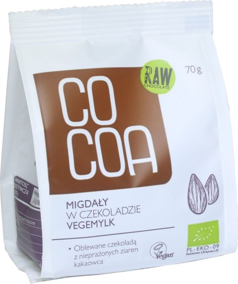 MIGDAŁY W CZEKOLADZIE VEGEMILK BIO 70 g - COCOA MIGDAŁY W CZEKOLADZIE VEGEMILK BIO 70 g - COCOA