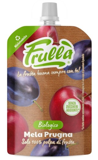 MUS JABŁKO - ŚLIWKA BEZ DODATKU CUKRÓW BIO 100 g - NATURA NUOVA