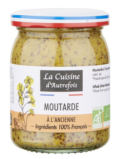 MUSZTARDA FRANCUSKA BIO 210 g - LA CUISINE D AUTREFOIS