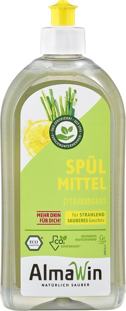 PŁYN DO MYCIA NACZYŃ TRAWA CYTRYNOWA (KONCENTRAT) ECO 500 ml - ALMAWIN PŁYN DO MYCIA NACZYŃ TRAWA CYTRYNOWA (KONCENTRAT) ECO 500 ml - ALMAWIN